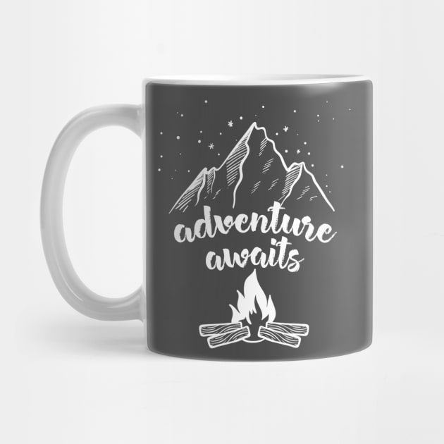 Adventure Awaits - Hiking/Outdoors Lover Design by DankFutura